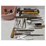 Bin of old tools