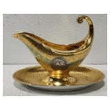Victoria Czechoslovakia 24K gold encrusted China