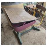 Vintage school chair and desk