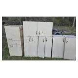 Lot of 6 metal cabinets