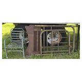 Estate lot of a vintage bed and more metal