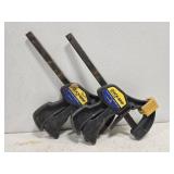 Pair of Quick-Grip bar clamps