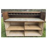 Wood display shelf as is