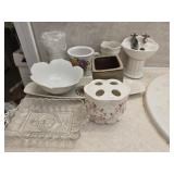 Estate lot of porcelain decor and more