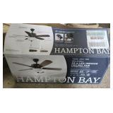 Hampton Bay ceiling fan in the box