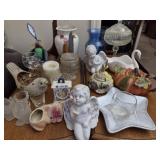 Box lot of misc home decor items