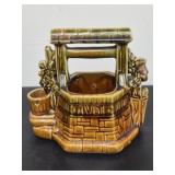 Vintage McCoy pottery wishing well planter