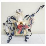 Handcrafted folk art angel figurine