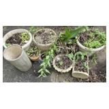Large lot of planters