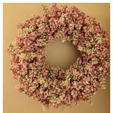 Faux plant wreath decor