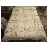 Vintage multi colored quilt
