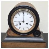 Antique mantel clock & pieces SEE DESC