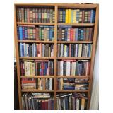 Wooden Shelving Cabinet FULL of Misc Books