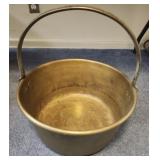 Antique brass preserving pan