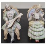 Vintage porcelain Victorian figurines