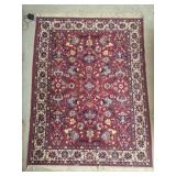 49 in by 64 in Red & Blue Area Rug