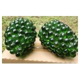 vintage German Kugel glass Christmas ornaments