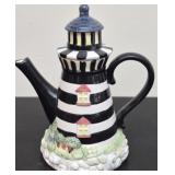 Ceramic lighthouse teapot SEE DESC
