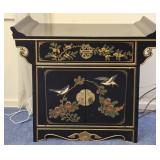 Chinese Altar Cabinet w Hand Painted Chinoiserie