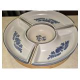 Pfaltzgraff Yorktowne Stoneware Divided Lazy Susan