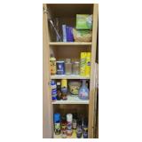 Cabinet Lot of Misc Polish Stain and Cleaners