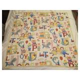 43' by 41' vintage children's blanket