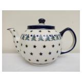 Handmade Boleslawiec ceramic teapot