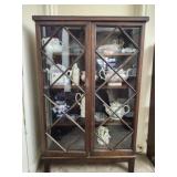 Antique wooden cabinet CONTENTS NOT INCLUDED