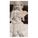 Small vintage White porcelain doll