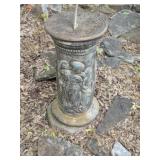 Concrete pillar and yard decor