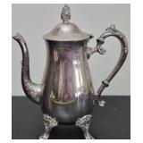 Beautiful silver plated tea pot