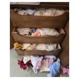 Huge tote lot of doll clothes
