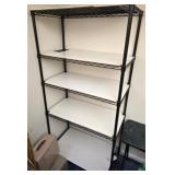 5 tier metal rack