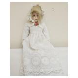 Vintage style collectible porcelain doll
