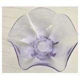 Beautiful Purple Iridescent Glass Bowl