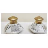 VNTG MCM Geometric Birdcage Salt & Pepper Shakers