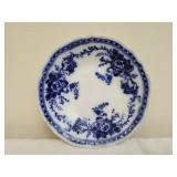 vintage Flow Blue ceramic dish made