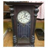 Vintage wood clock as is