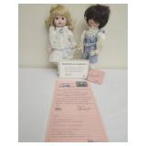 Boy & Girl porcelain dolls