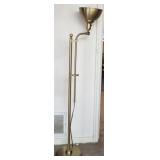Adjustable brass color floor lamp