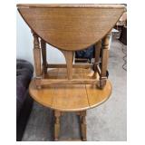 Pair of Wooden Drop Leaf Side Tables