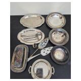 Large lot of silver plated items