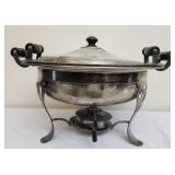Vintage silver plated chafing dish