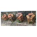 Red bricks and rocks