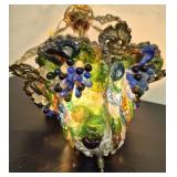 Pretty Mid Century Murano style Grape Chandelier