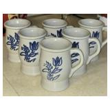 Set of 6 Pfaltzgraff Yorktowne Stoneware Mugs