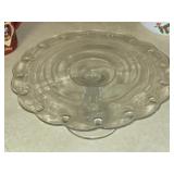 Crystal Glass Cake Plate