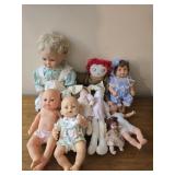 Estate lot of dolls