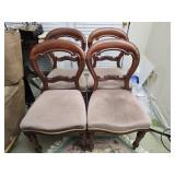 Set of 4 vintage wood chairs