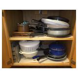 Cabinet FULL of Misc Cookware and More